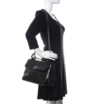 Givenchy Creased Patent Calfskin Medium ID Flap Black 2 of 9