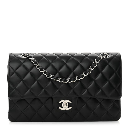 Chanel Lambskin Quilted Medium Double Flap Black 1 of 11