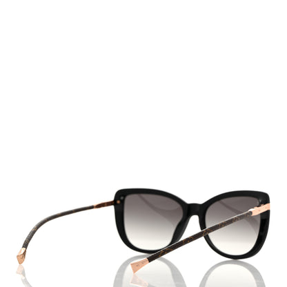 Louis Vuitton Monogram Acetate Charlotte Sunglasses Z0781E Black 5 of 10
