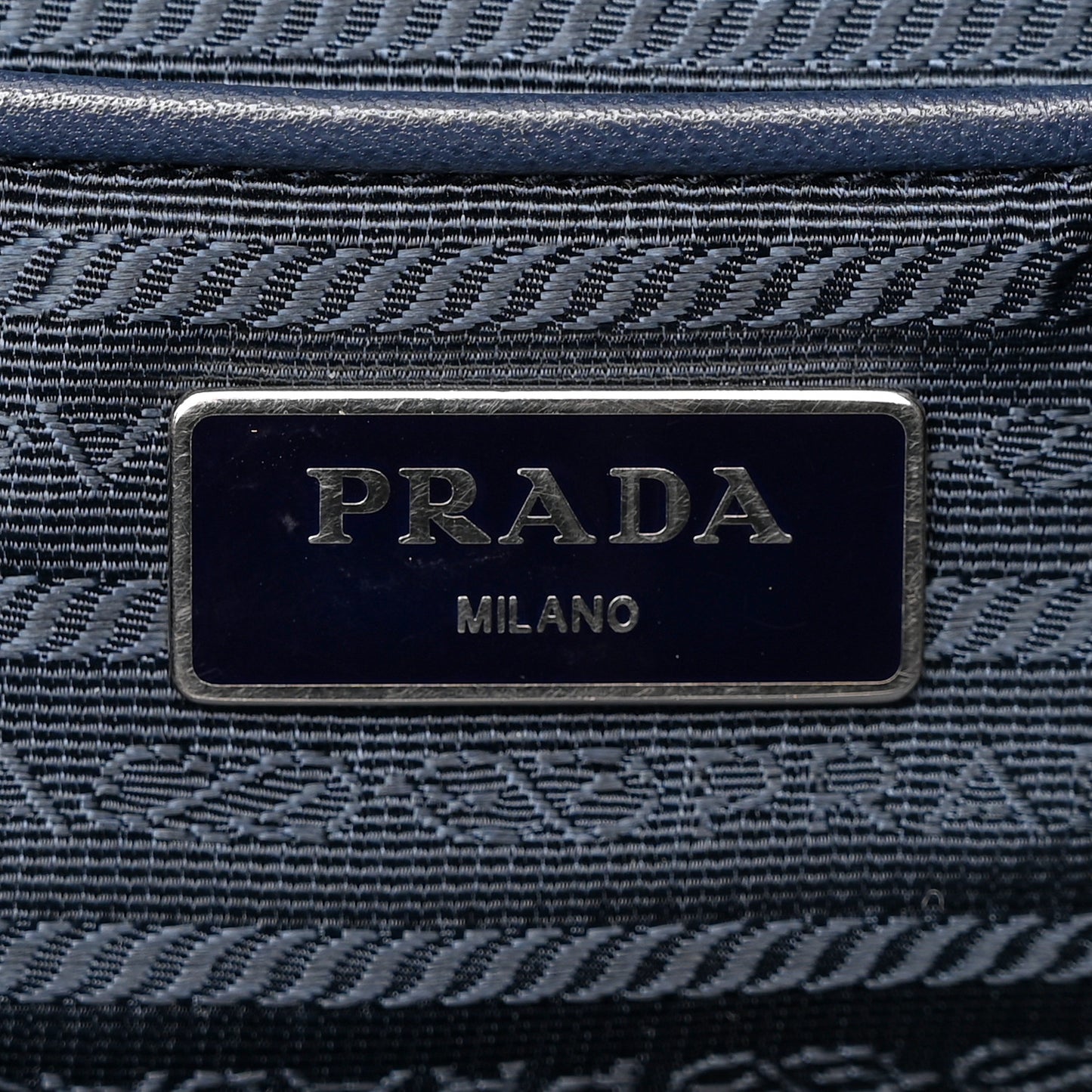 Nylon Saffiano Front Pocket Tote Baltico