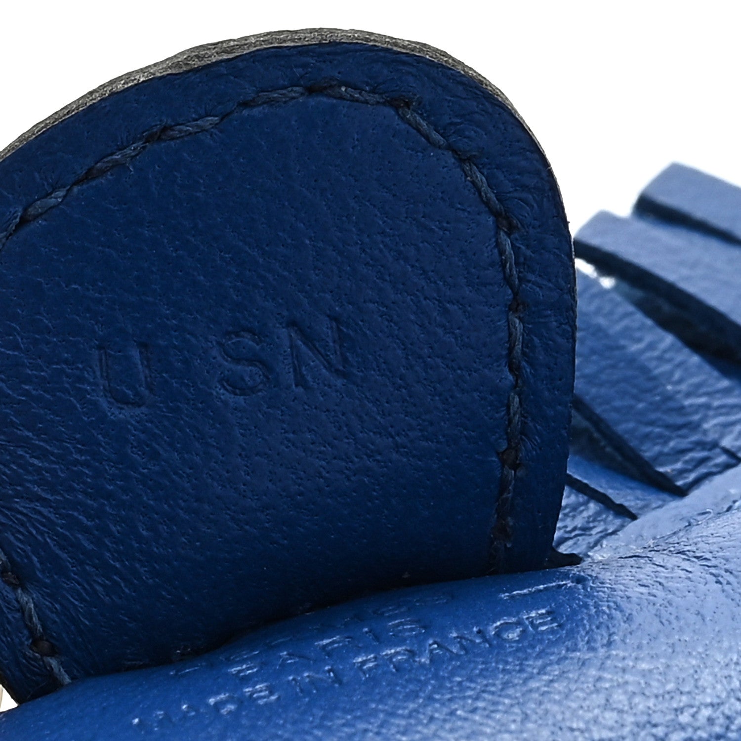 Hermes Milo Lambskin Lizard Touch Grigri Rodeo Horse Bag Charm PM Bleu France Bleu Saphir 3 of 3