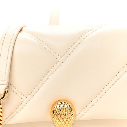 Bulgari Calfskin Serpenti Cabochon Micro Bag Ivory Opal 7 of 9