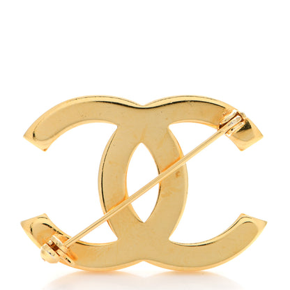 Chanel Metal Large CC Brooch Gold 3 of 5