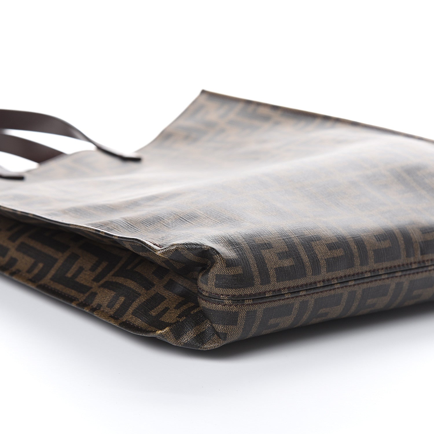 Fendi Zucca Spalmati Shopping Tote Tobacco 7 of 8