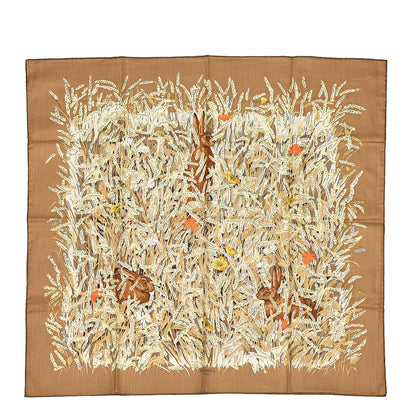 Hermes Cotton Les Bles Scarf 65 1 of 5