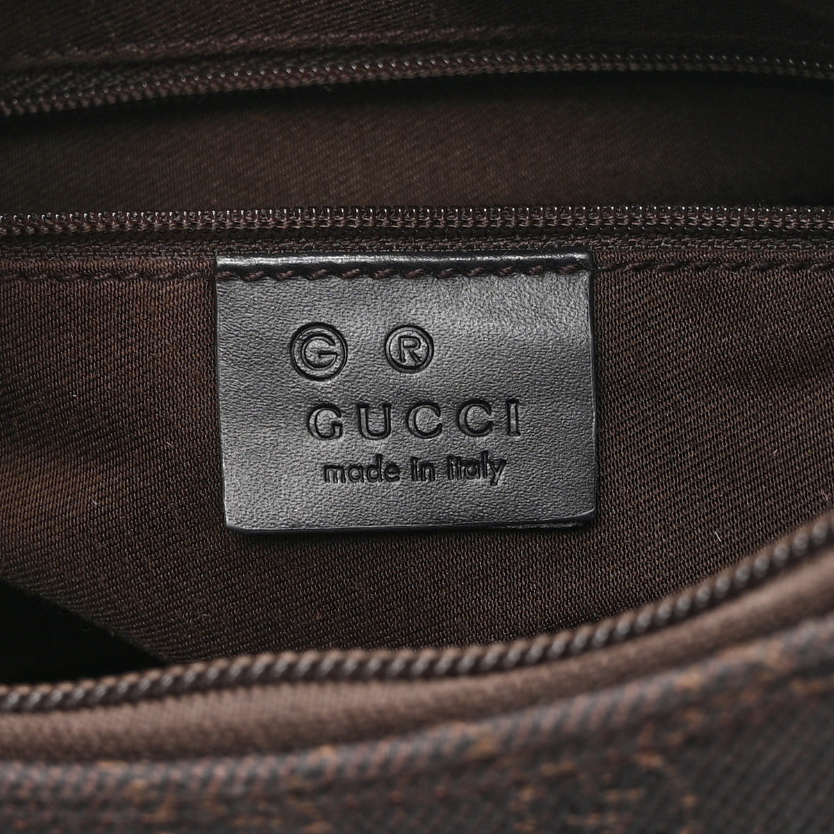 Gucci Denim Monogram Small Hobo Dark Brown 6 of 11