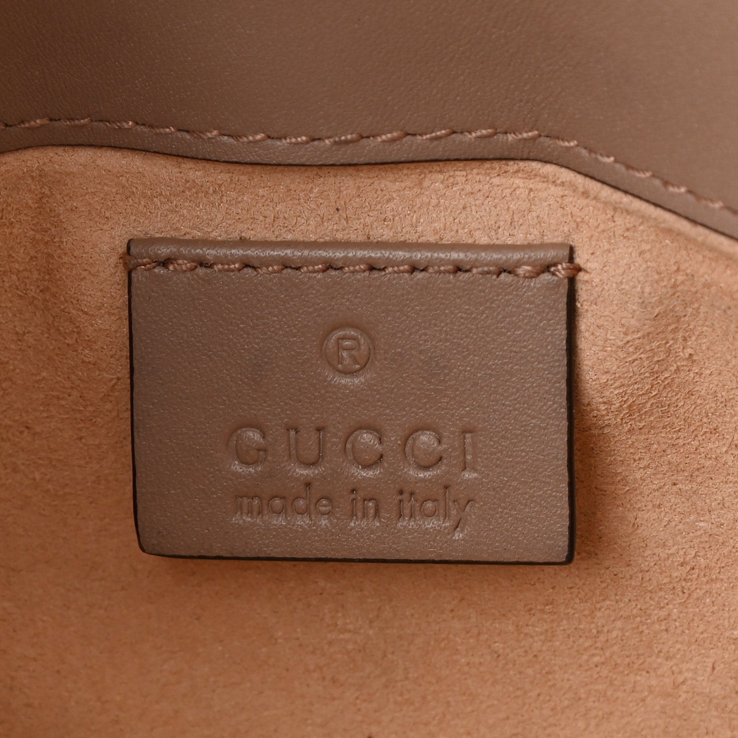 Gucci Calfskin Matelasse Super Mini GG Marmont Shoulder Bag Porcelain Rose 6 of 11