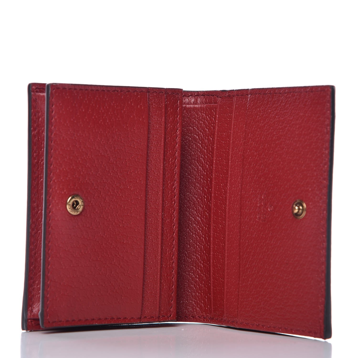 Gucci GG Supreme Monogram Queen Margaret Card Case Red 4 of 6