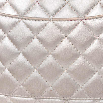 Chanel Metallic Calfskin Quilted 2.55 Reissue Clutch Silver 14 of 25