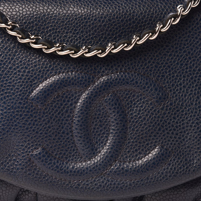 Chanel Caviar Half Moon Wallet On Chain WOC Navy 8 of 12