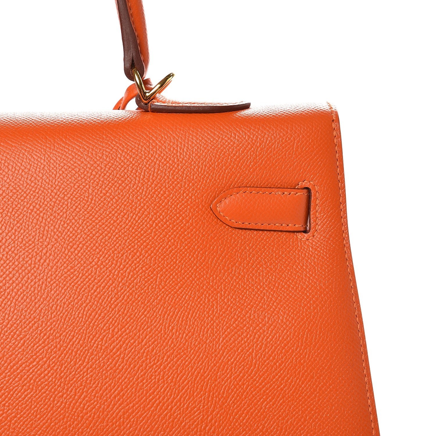 Hermes Epsom Kelly Sellier 35 Orange 26 of 37