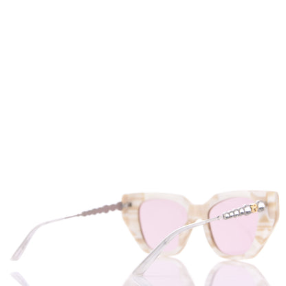 Gucci Crystal Embellished Cat Eye GG0641S Sunglasses White 3 of 8