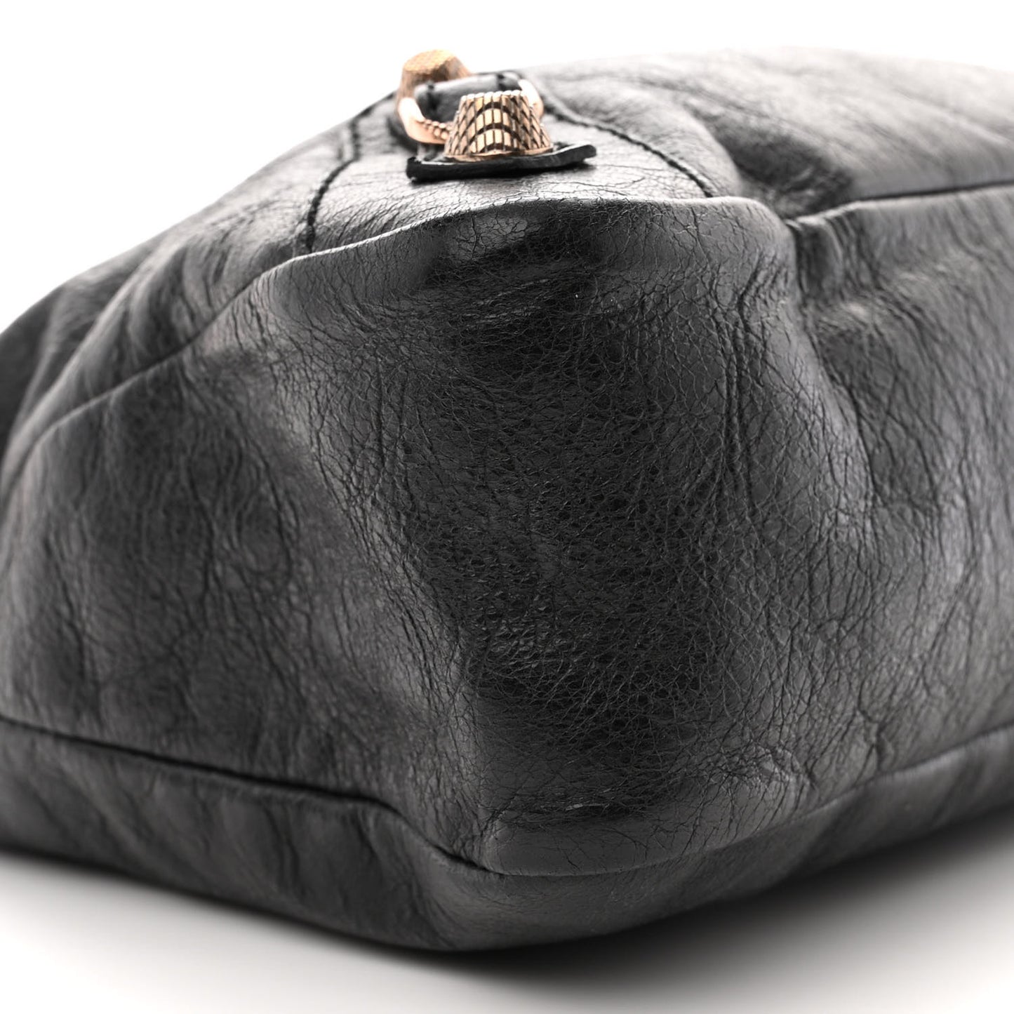 Agneau Giant 12 Rose Gold Hardware Town Black