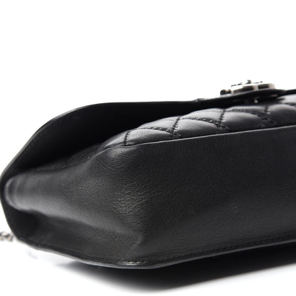 Chanel Calfskin Stitched Quilted Flap Black 6 of 12