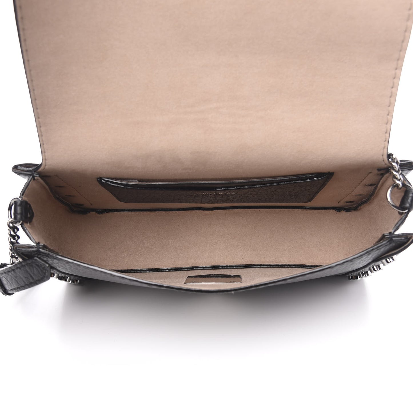 Grainy Calfskin Small Lockett Shoulder Bag Black