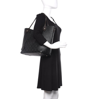 Louis Vuitton Mahina Hina MM Black 2 of 9