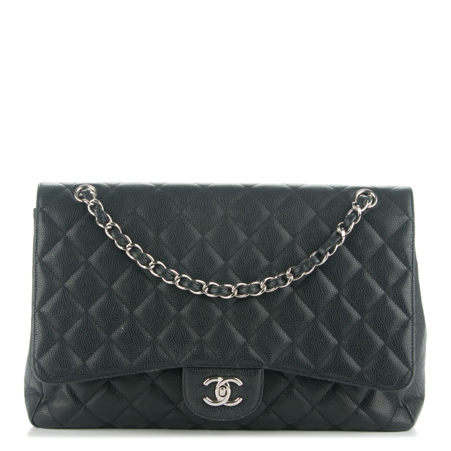Chanel Caviar Quilted Maxi Single Flap Black 1 of 8