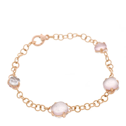 Pomellato 18K Rose Gold Rose Quartz Capri Bracelet 1 of 3