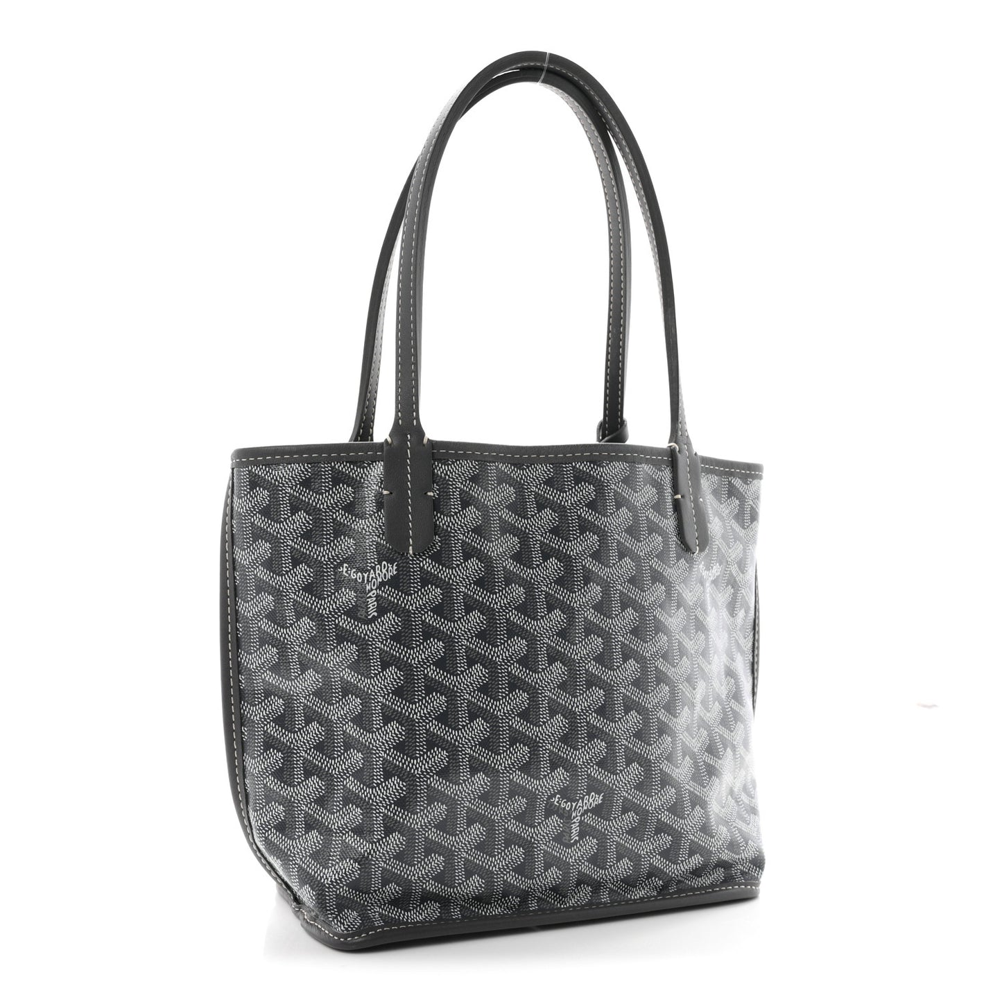 Goyardine Reversible Mini Anjou Grey