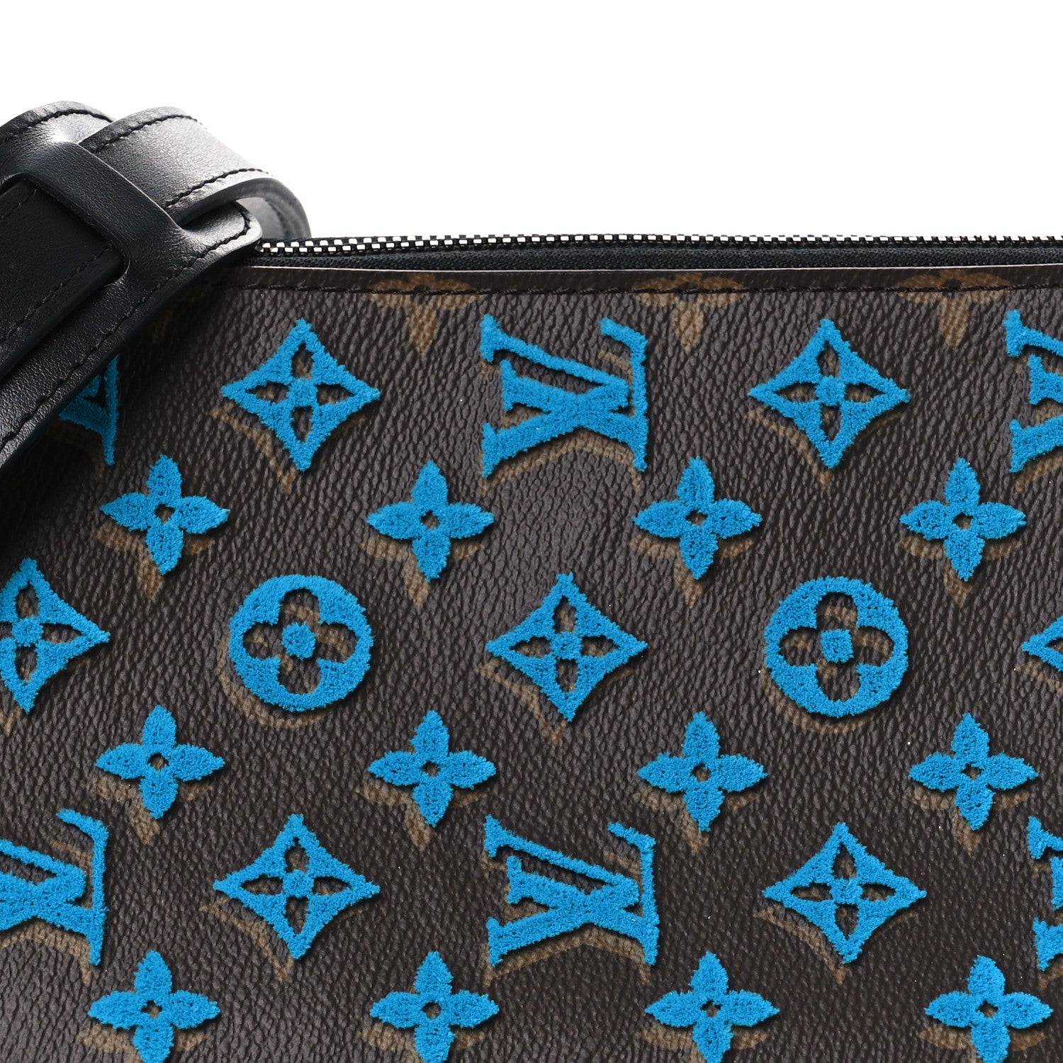 Louis Vuitton Monogram Tuffetage Triangle Messenger Turquoise 8 of 11