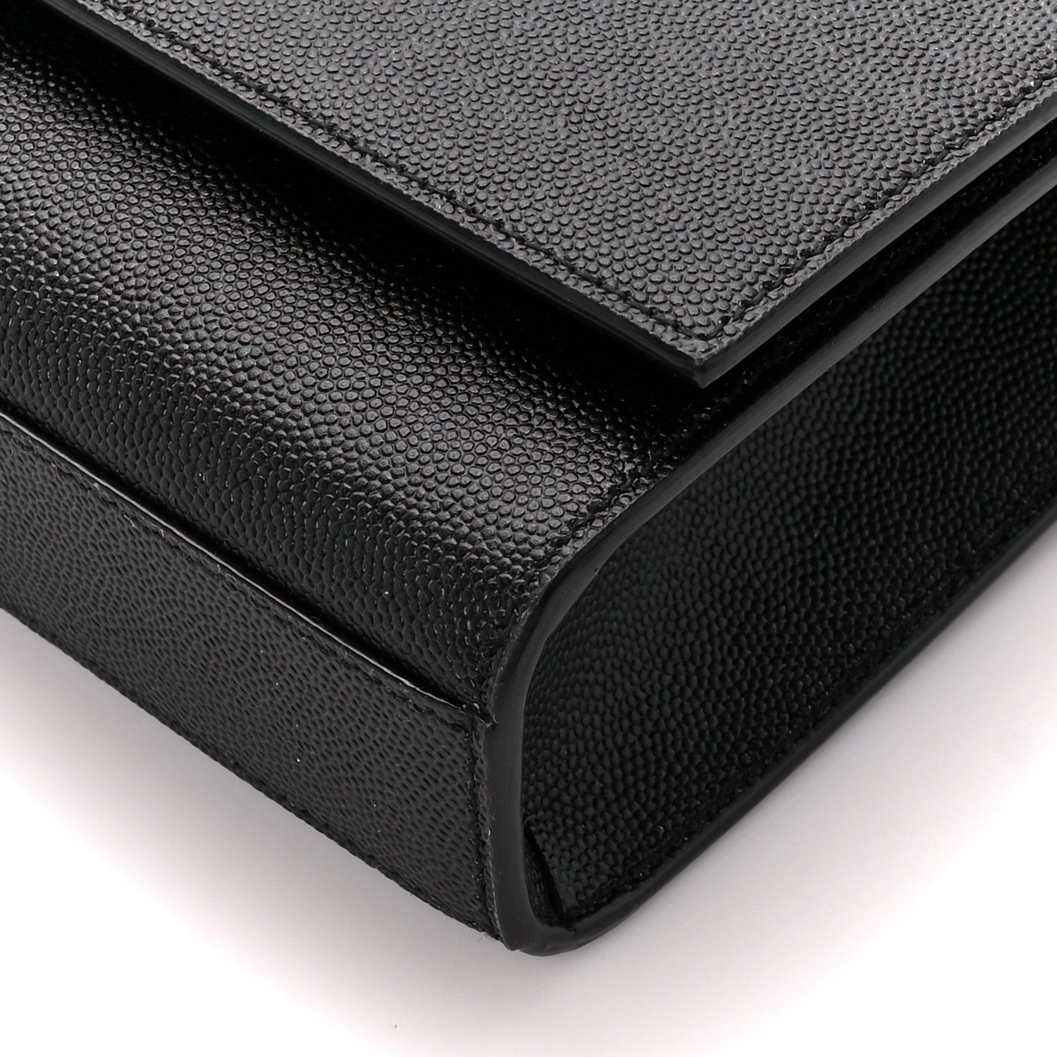 Saint Laurent Grain De Poudre Medium Classic Monogram Kate Satchel Black 11 of 12