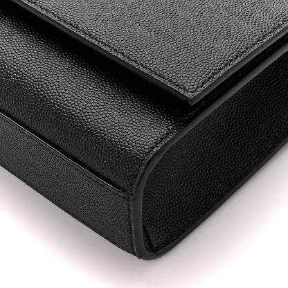 Saint Laurent Grain De Poudre Medium Classic Monogram Kate Satchel Black 11 of 12