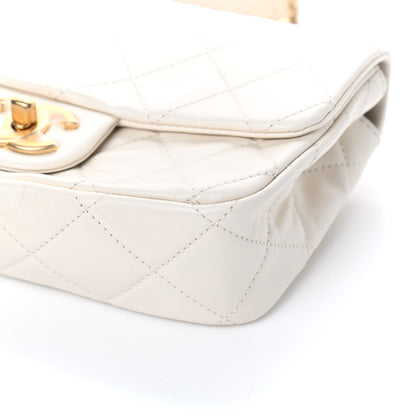 Chanel Calfskin Quilted Mini Crystal Pearls Rectangular Flap White 9 of 10
