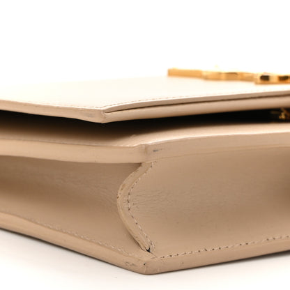 Saint Laurent Smooth Calfskin Classic Monogram Kate Tassel Chain Wallet Nude Powder 9 of 12