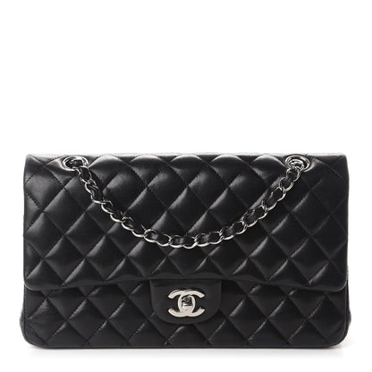 Chanel Lambskin Quilted Medium Double Flap Black 1 of 12