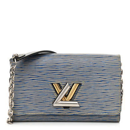 Louis Vuitton Epi Twist Chain Wallet Denim Light 1 of 11
