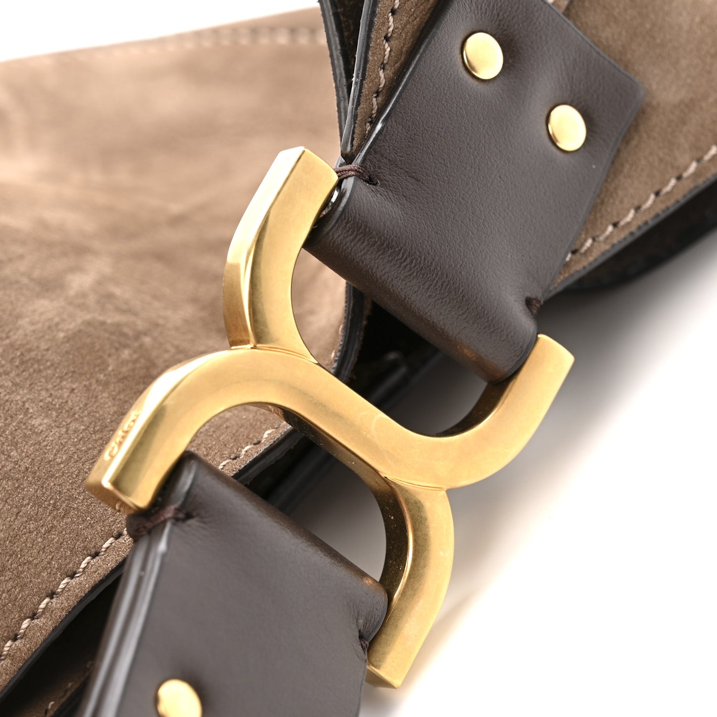 Suede Calfskin Marcie Hobo Bag Flannel Grey