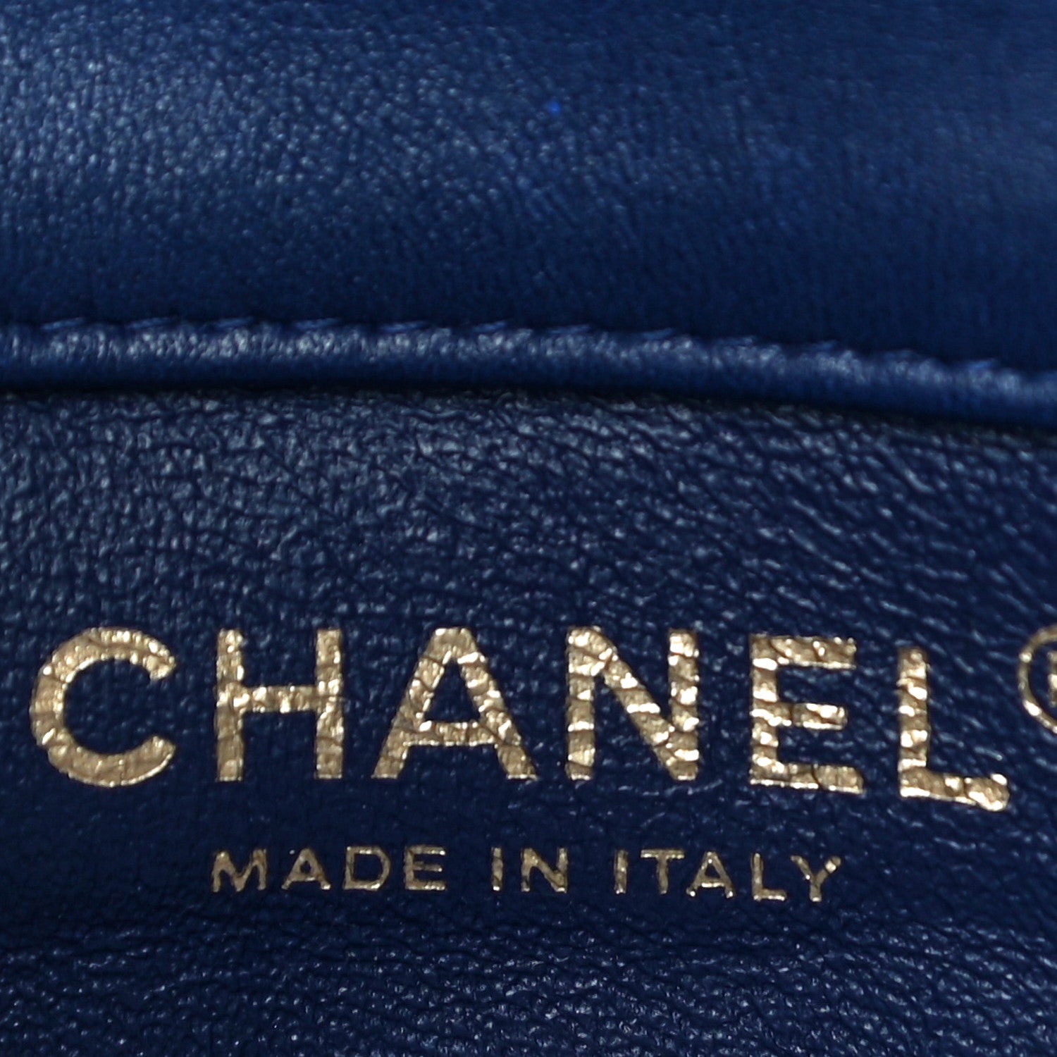 Chanel Lambskin Chevron Quilted Extra Mini Rectangular Flap Blue 5 of 14