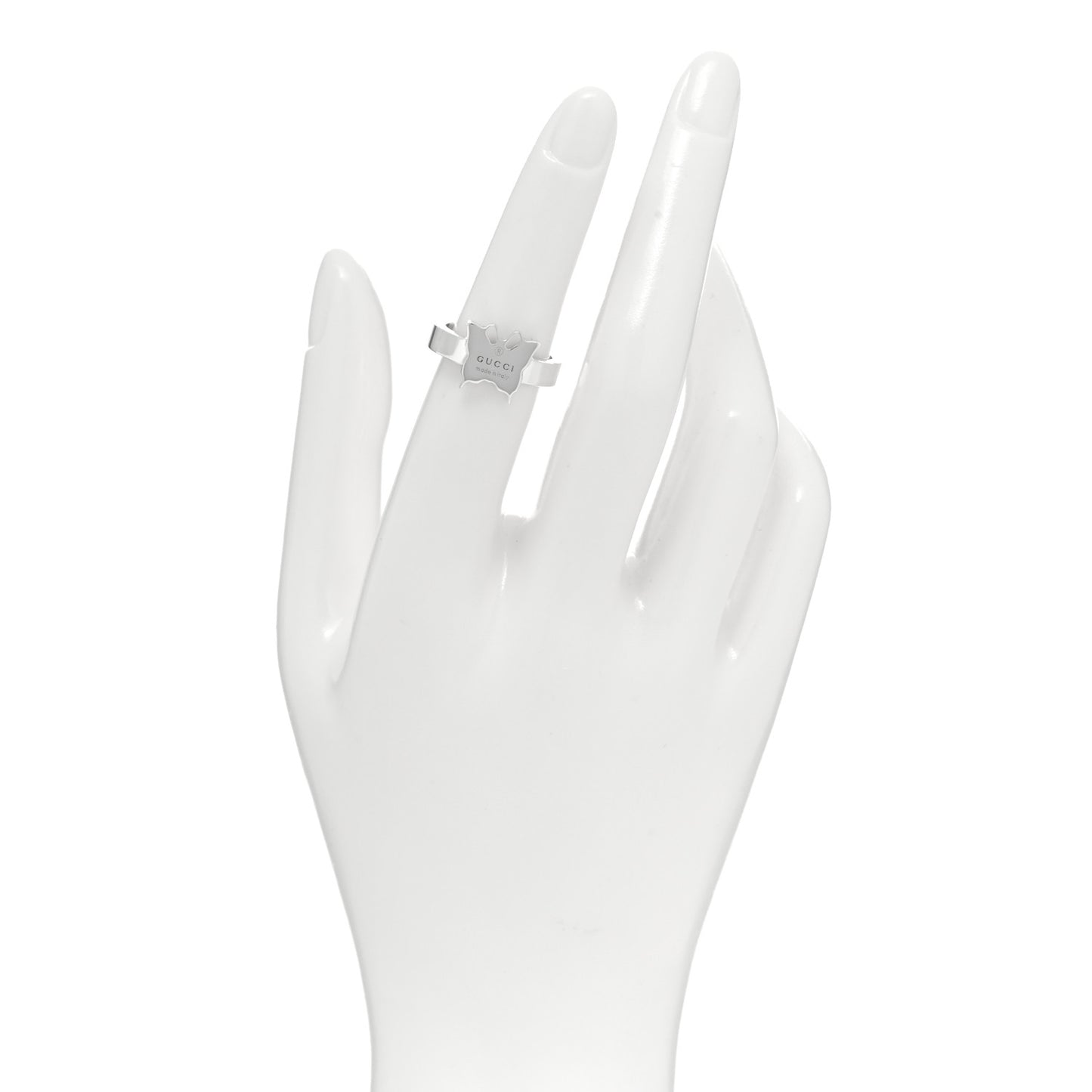 Sterling Silver Butterfly Band Ring 52 6