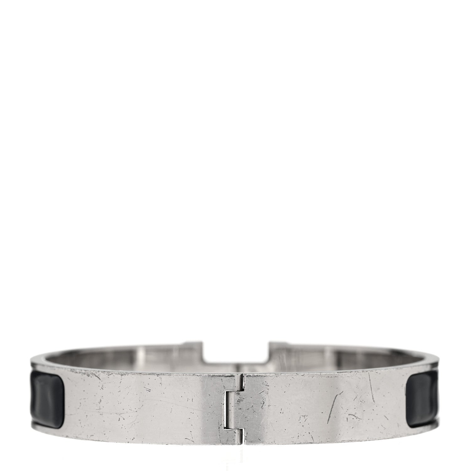 Hermes Matte Enamel Narrow Clic Clac HH Bracelet GM Bleu Nuit 3 of 5