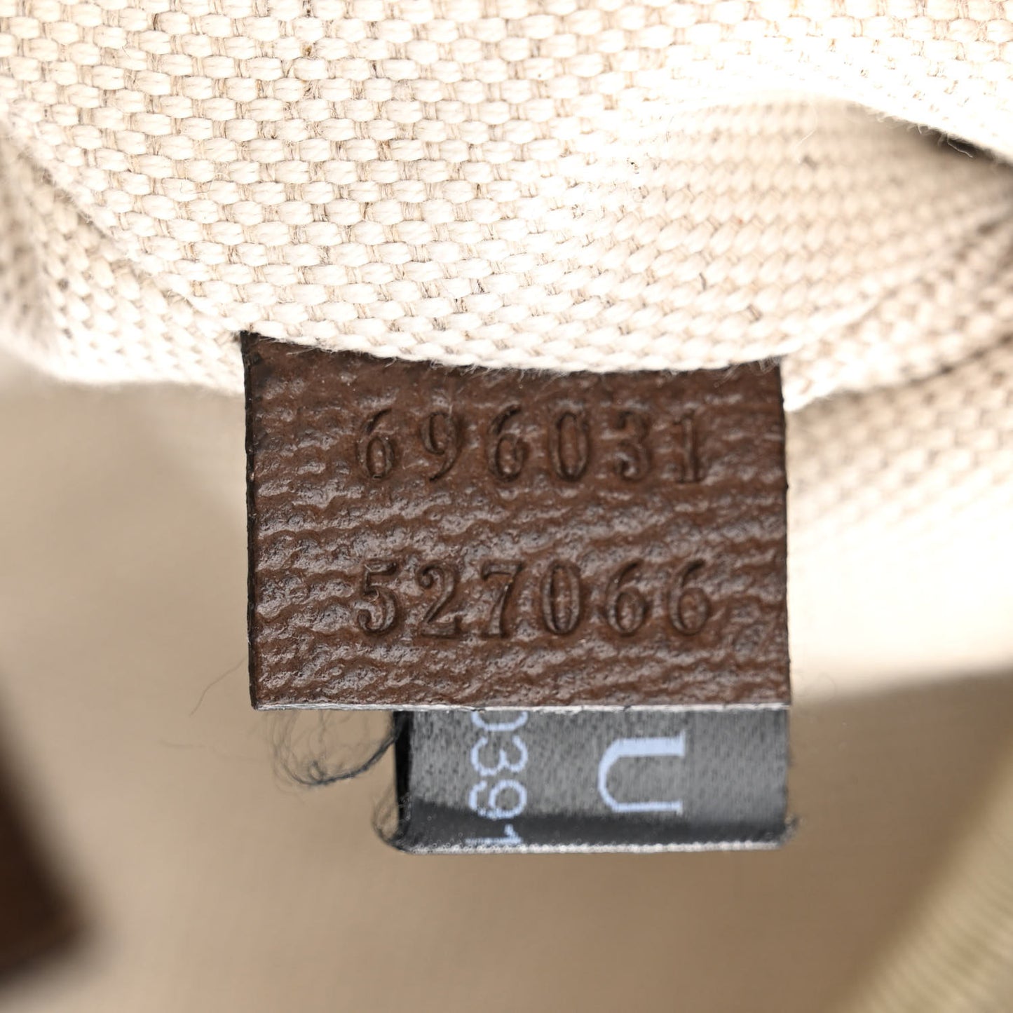 Monogram Jumbo GG Textured Dollar Calfskin Web Belt Bag Camel Ebony New Acero