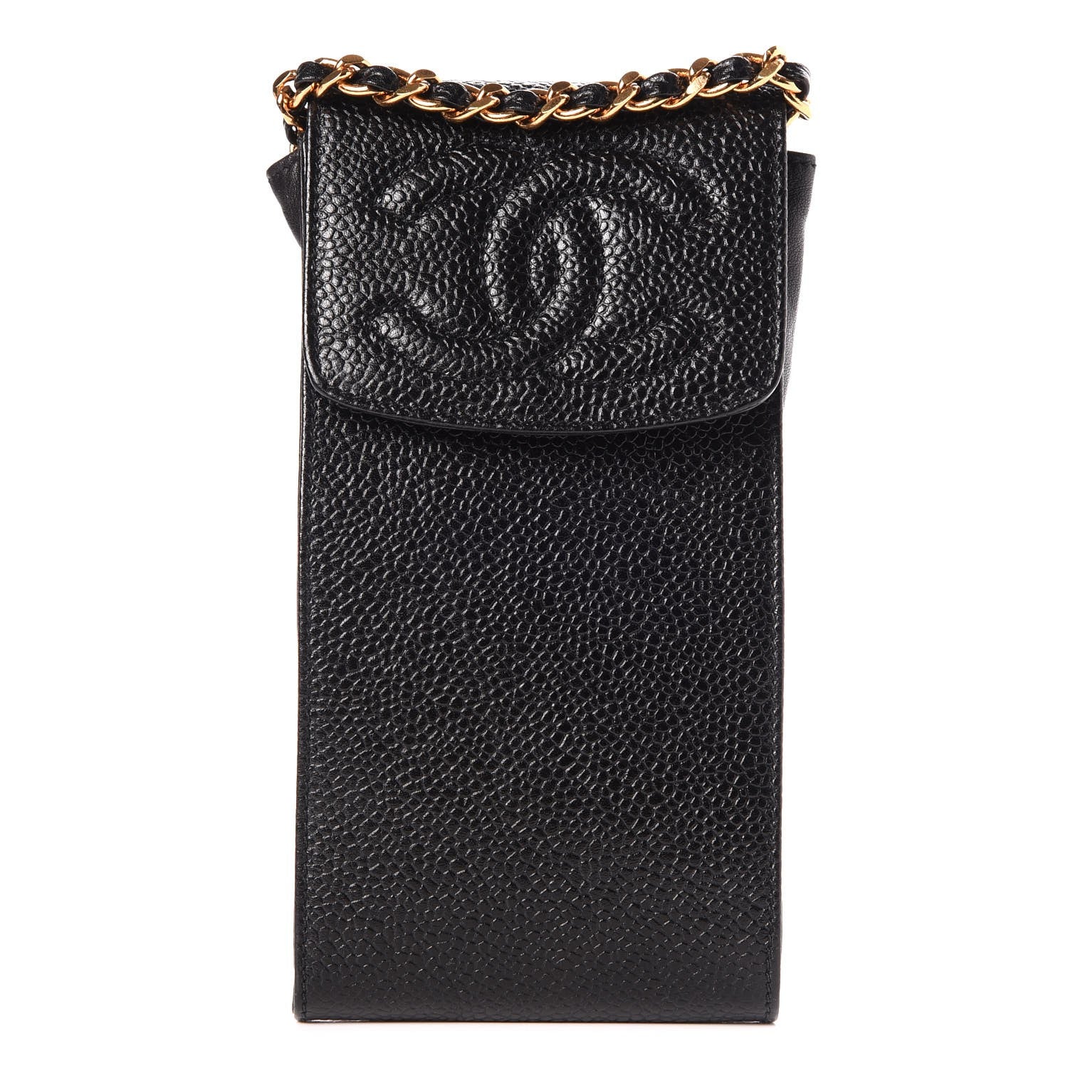 Chanel Caviar CC Phone Holder Crossbody Black 1 of 8