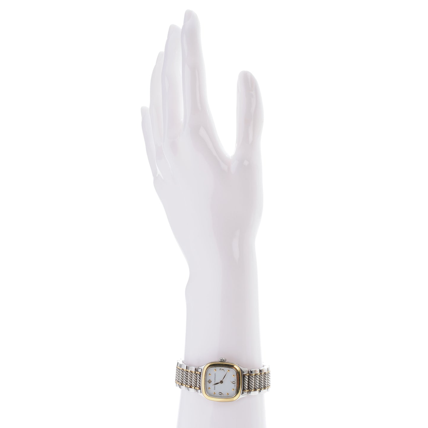 Stainless Steel 18K Yellow Gold Mother of Pearl 25mm Thoroughbred Quartz Watch