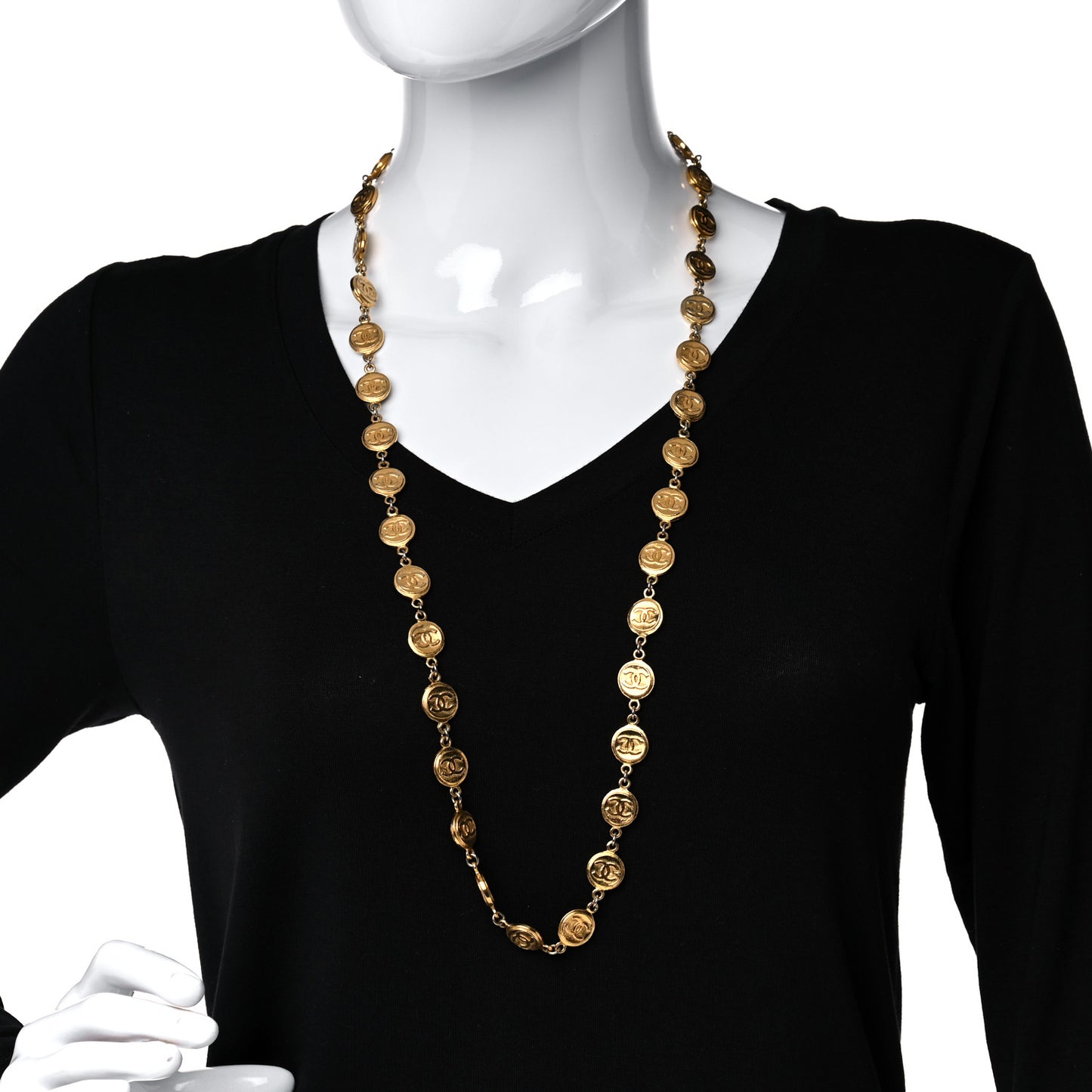 CC Medallions Necklace Gold