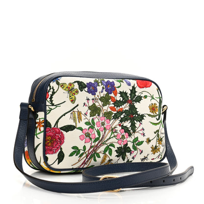 Gucci Canvas Flora Floral Shoulder Bag White Blue Agata Mulitcolor 3 of 8