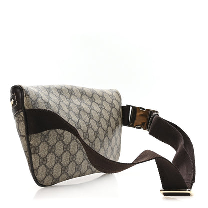 Gucci GG Supreme Monogram Belt Bag Dark Brown 2 of 9