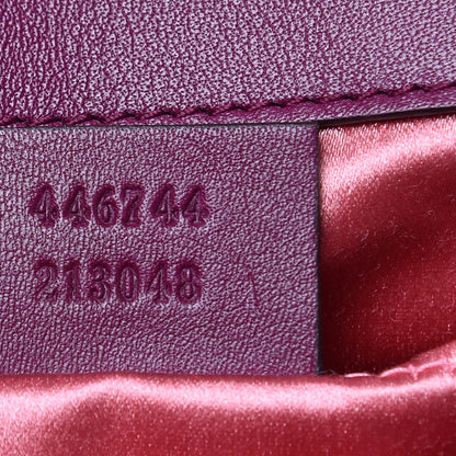 Gucci Velvet Matelasse Mini GG Marmont Shoulder Bag Fuchsia Violet Cyclamen 7 of 10