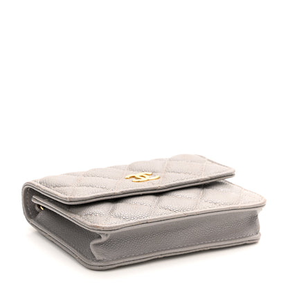 Chanel Caviar Quilted Miss Coco Clutch With Chain Grey 4 of 16