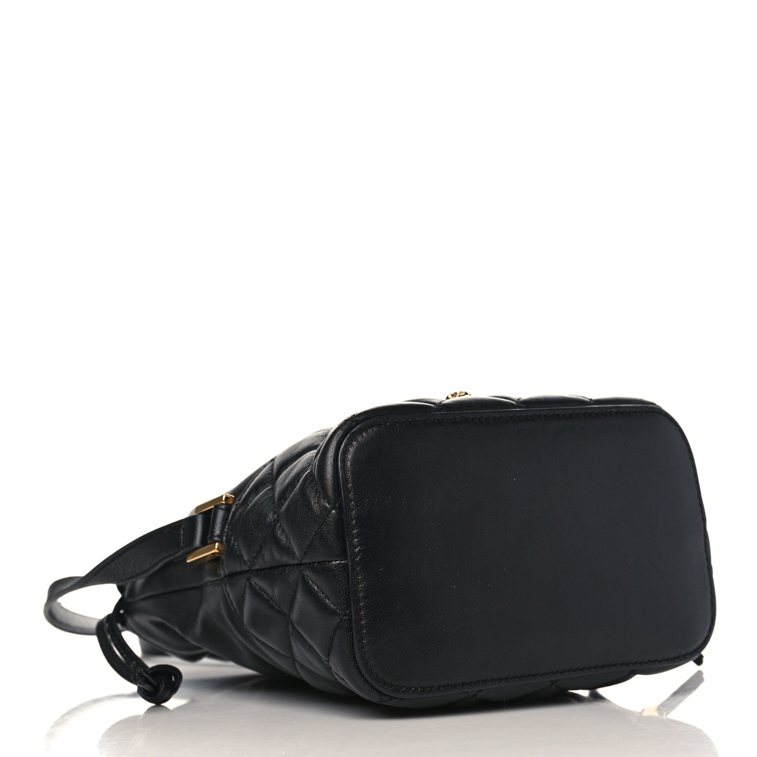 Versace Nappa Quilted Medusa Bucket Bag Black 4 of 8