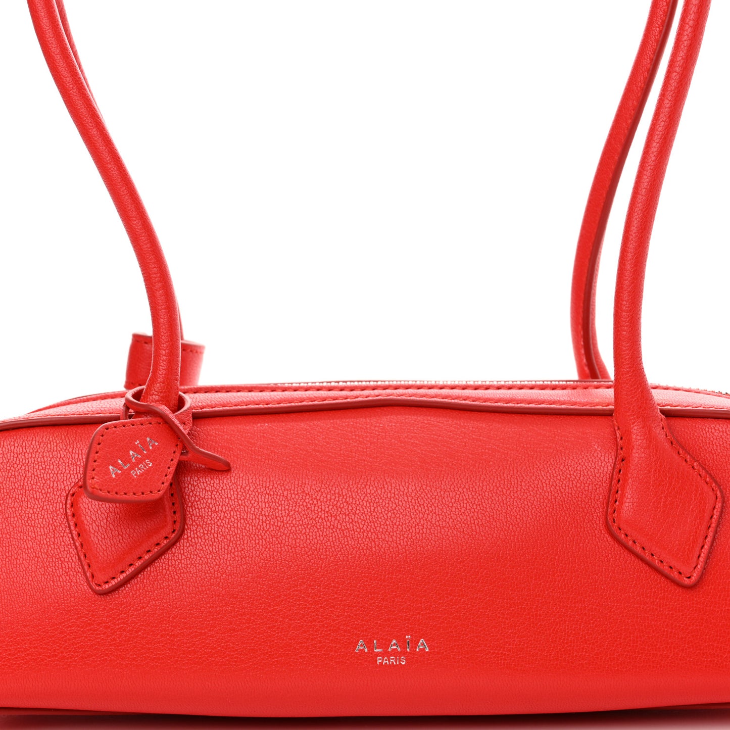 Shiny Goatskin Small Le Teckel Bag Rouge Vif