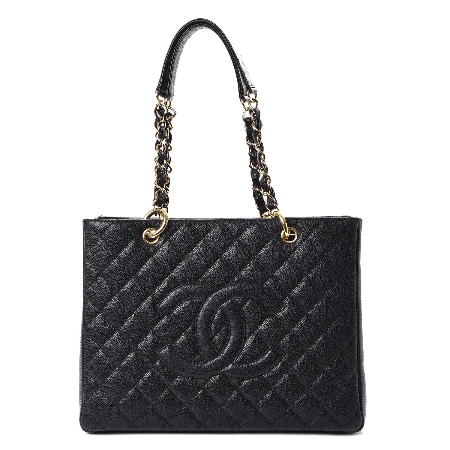 Chanel Caviar Quilted Grand Shopping Tote GST Black 1 of 8