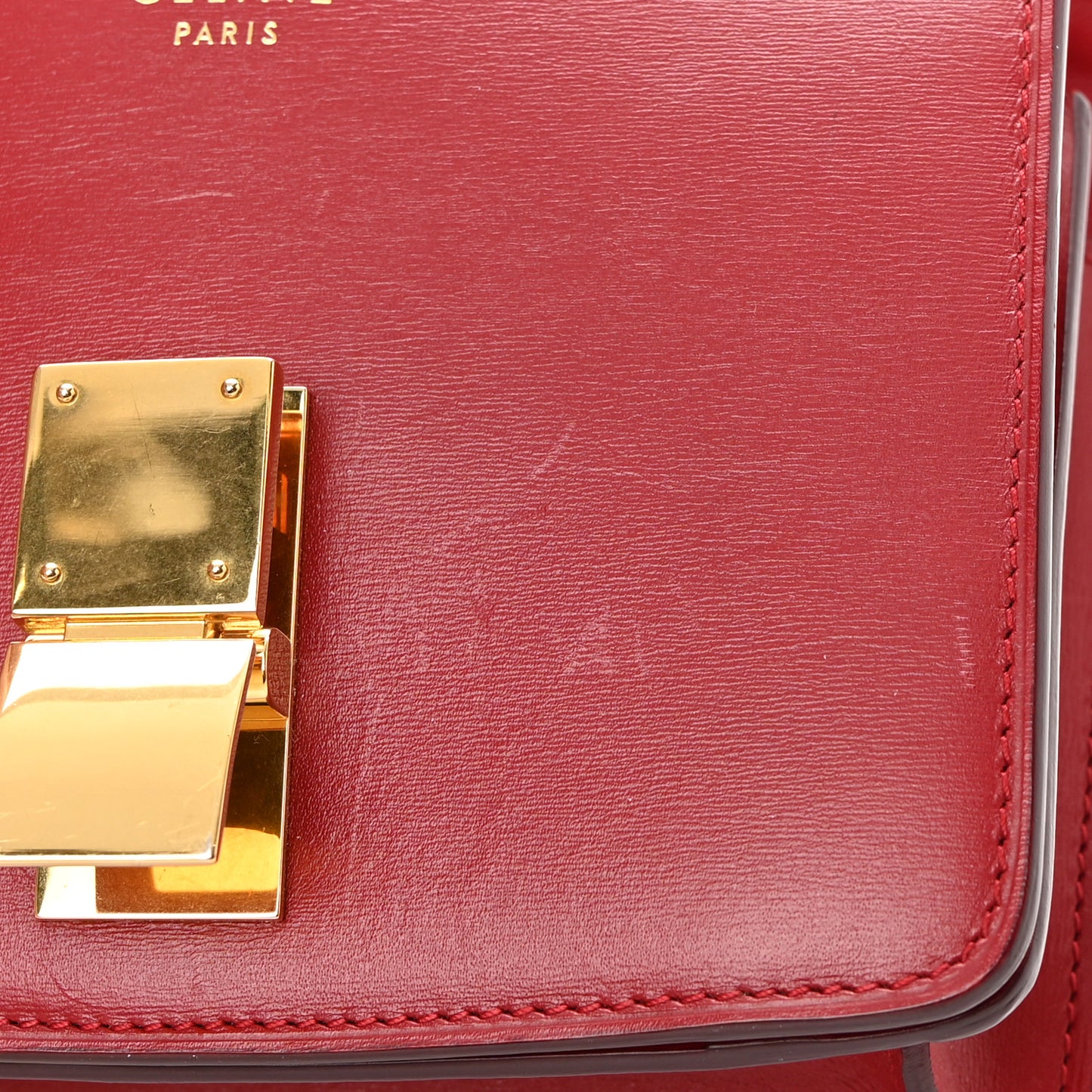 Smooth Calfskin Small Classic Box Flap Bag Red