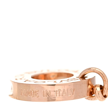 Bulgari 18K Rose Gold Mother of Pearl Bvlgari Bvlgari Engravable Bracelet ML 4 of 7
