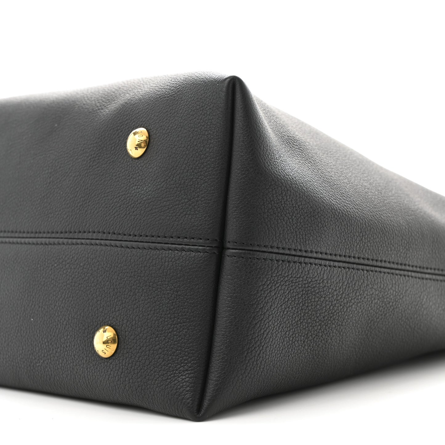 Grained Calfskin Low Key Hobo MM Black