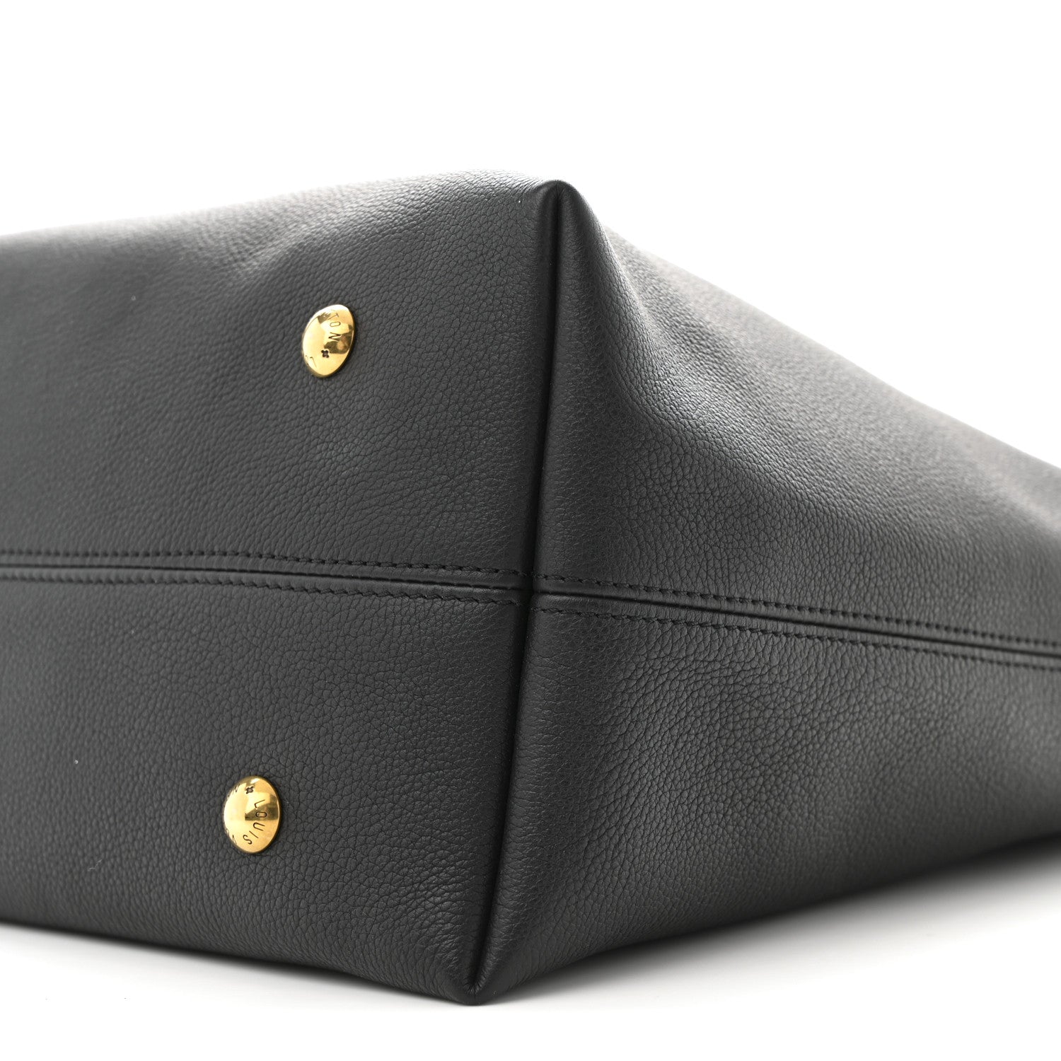 Louis Vuitton Grained Calfskin Low Key Hobo MM Black 10 of 11
