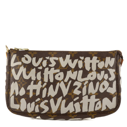 Louis Vuitton Monogram Graffiti Pochette Accessories Silver 1 of 9
